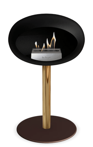 Le Feu - Dome Black Ground Steel Low Pole - Fireplace - Majestic Patio