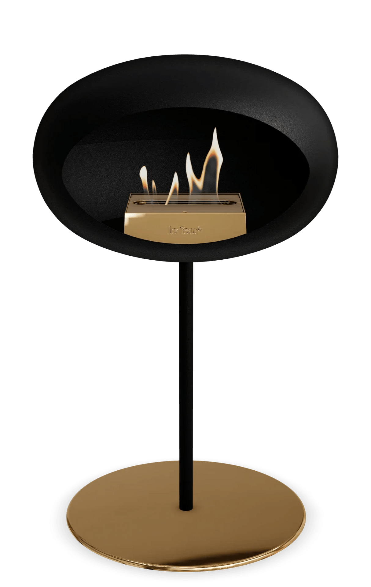 Le Feu - Dome Black Ground Steel Low Pole - Fireplace - Majestic Patio