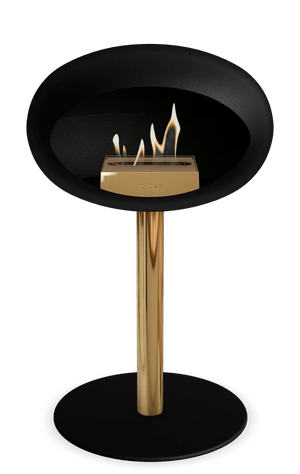 Le Feu - Dome Black Ground Steel Low Pole - Fireplace - Majestic Patio