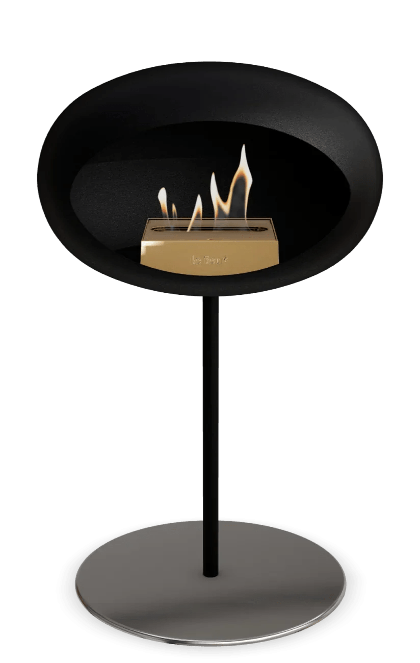 Le Feu - Dome Black Ground Steel Low Pole - Fireplace - Majestic Patio