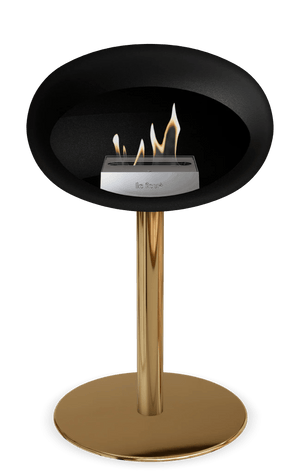 Le Feu - Dome Black Ground Steel Low Pole - Fireplace - Majestic Patio