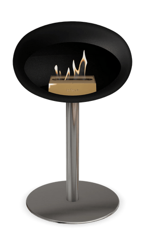 Le Feu - Dome Black Ground Steel Low Pole - Fireplace - Majestic Patio