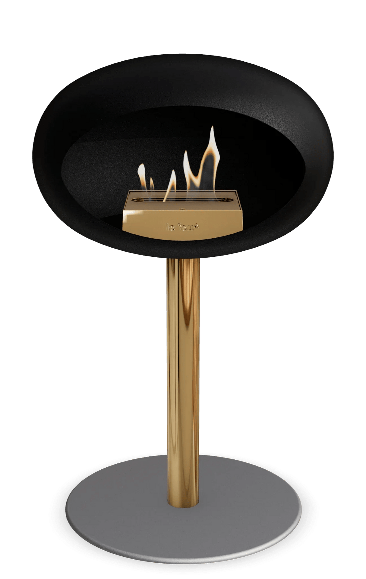 Le Feu - Dome Black Ground Steel Low Pole - Fireplace - Majestic Patio