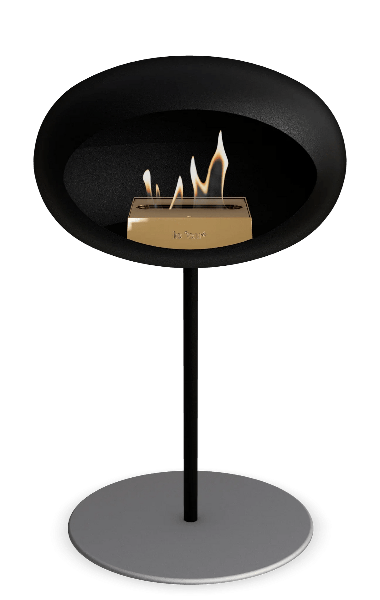 Le Feu - Dome Black Ground Steel Low Pole - Fireplace - Majestic Patio