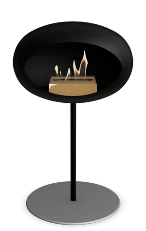 Le Feu - Dome Black Ground Steel Low Pole - Fireplace - Majestic Patio