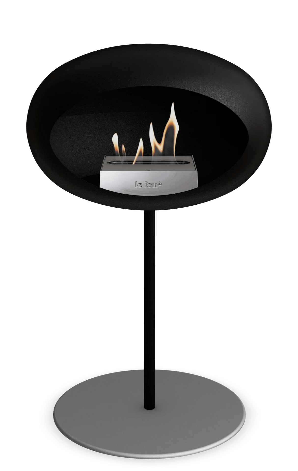 Le Feu - Dome Black Ground Steel Low Pole - Fireplace - Majestic Patio