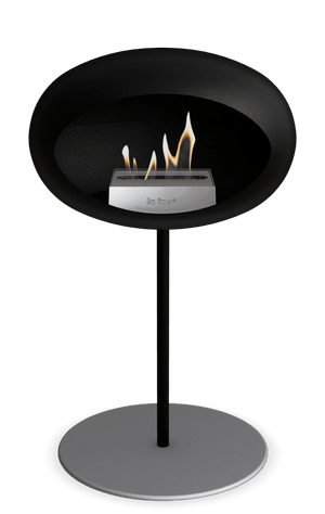 Le Feu - Dome Black Ground Steel Low Pole - Fireplace - Majestic Patio