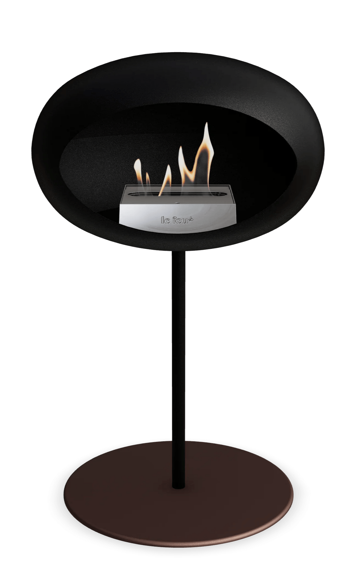 Le Feu - Dome Black Ground Steel Low Pole - Fireplace - Majestic Patio