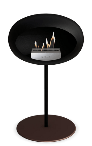 Le Feu - Dome Black Ground Steel Low Pole - Fireplace - Majestic Patio