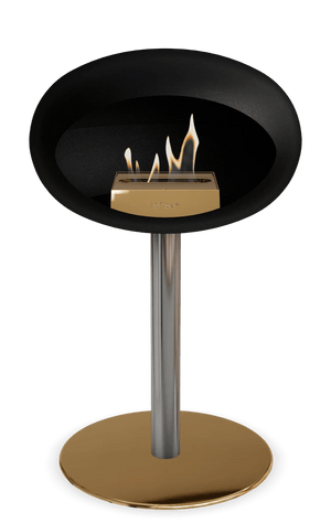 Le Feu - Dome Black Ground Steel Low Pole - Fireplace - Majestic Patio