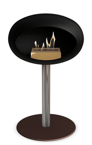 Le Feu - Dome Black Ground Steel Low Pole - Fireplace - Majestic Patio