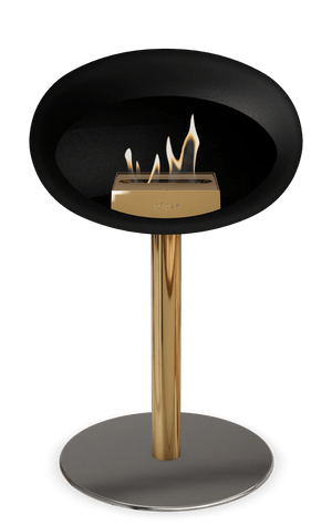 Le Feu - Dome Black Ground Steel Low Pole - Fireplace - Majestic Patio