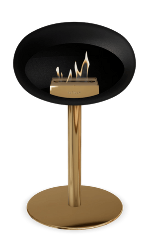 Le Feu - Dome Black Ground Steel Low Pole - Fireplace - Majestic Patio