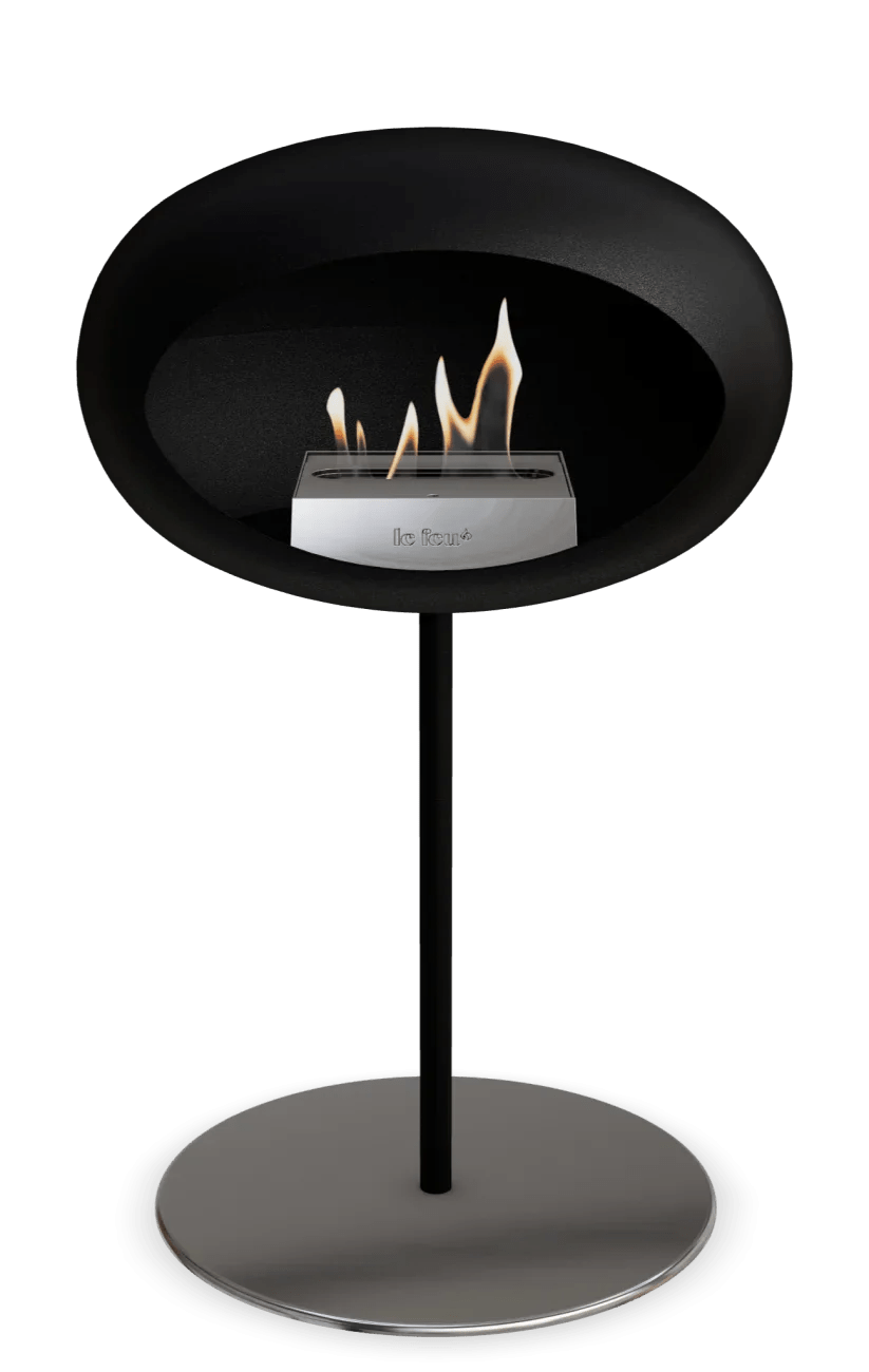 Le Feu - Dome Black Ground Steel Low Pole - Fireplace - Majestic Patio