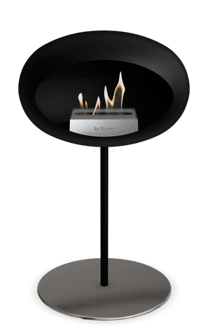 Le Feu - Dome Black Ground Steel Low Pole - Fireplace - Majestic Patio