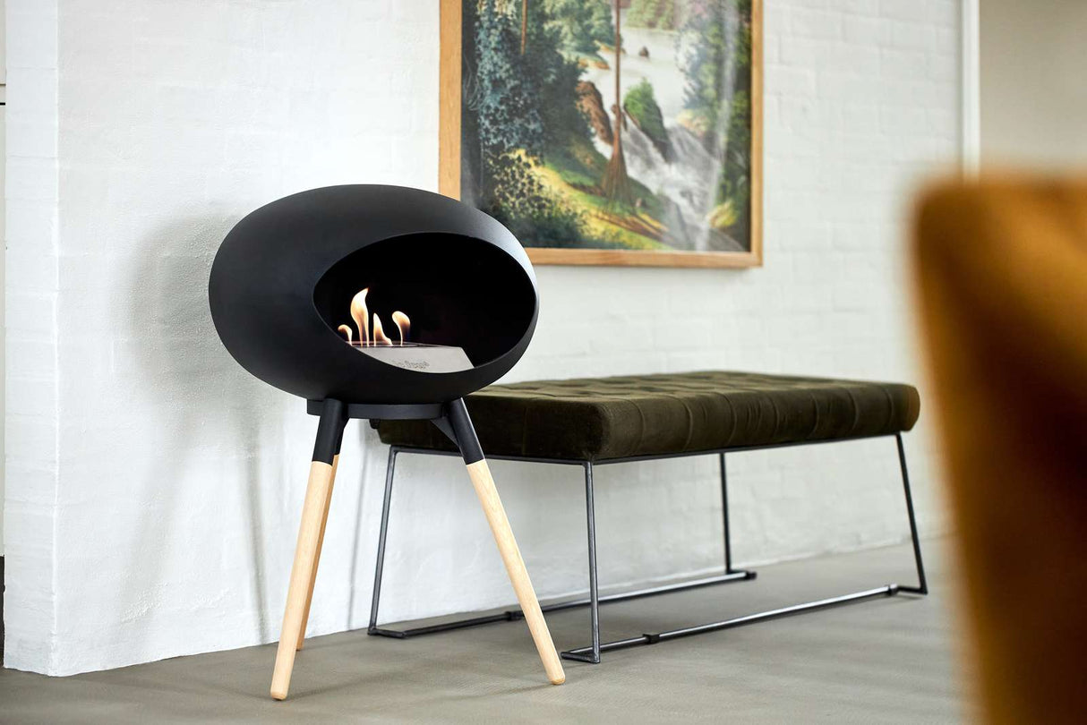 Le Feu - Dome Black Ground Wood Low - Fireplace - Majestic Patio