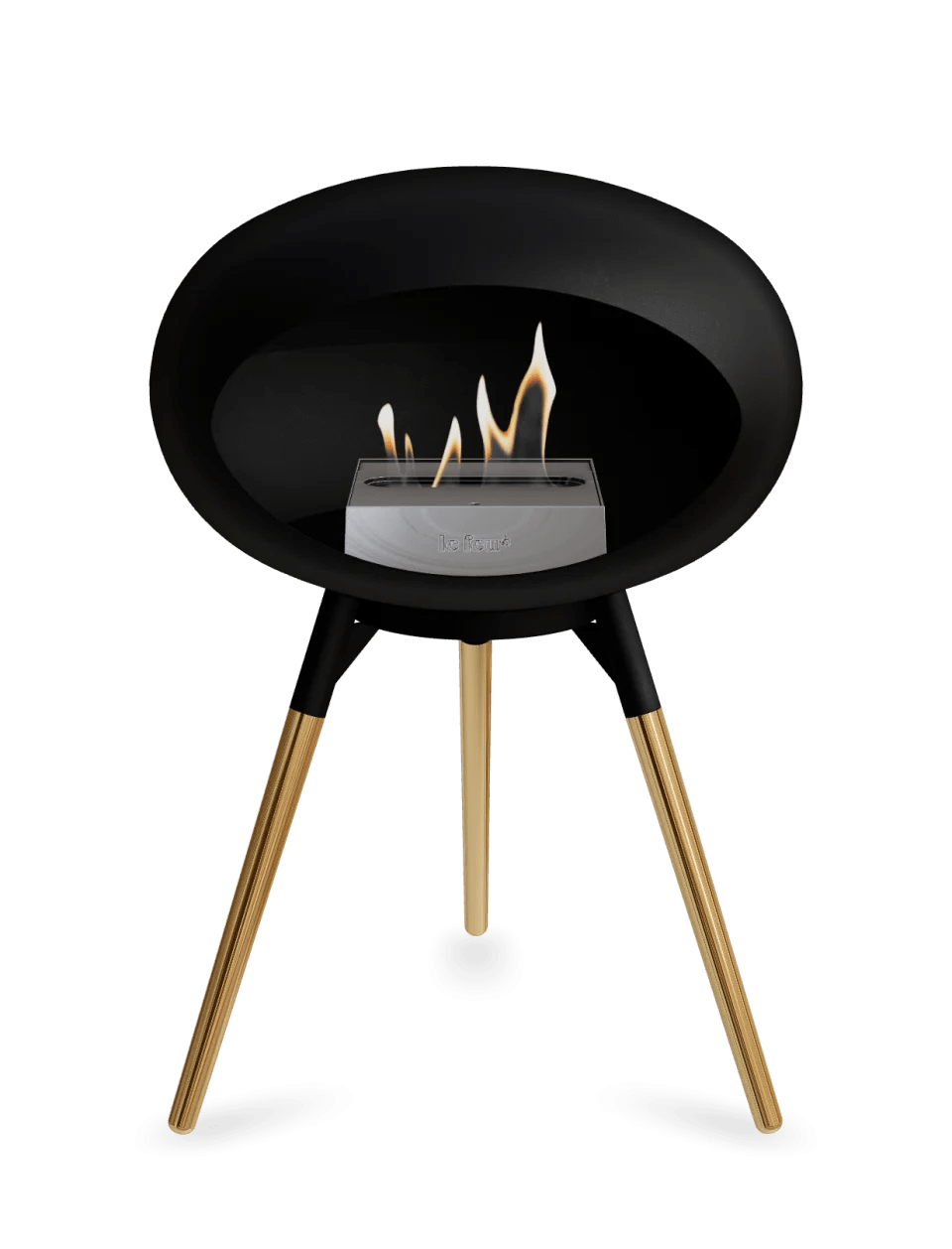 Le Feu - Dome Black Ground Wood Low - Fireplace - Majestic Patio