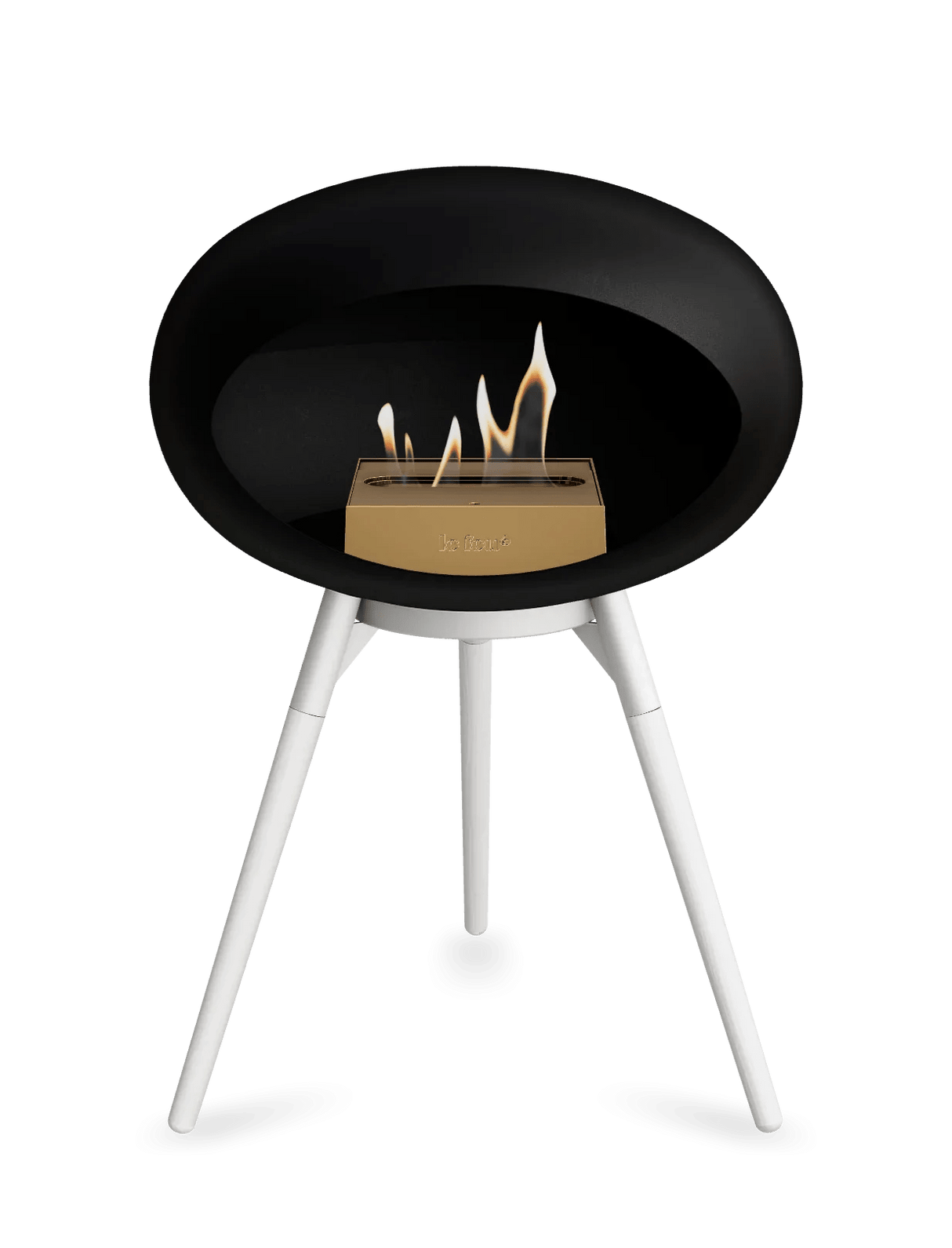 Le Feu - Dome Black Ground Wood Low - Fireplace - Majestic Patio