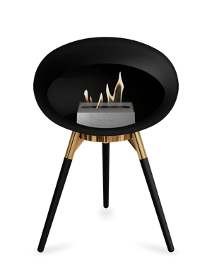 Le Feu - Dome Black Ground Wood Low - Fireplace - Majestic Patio