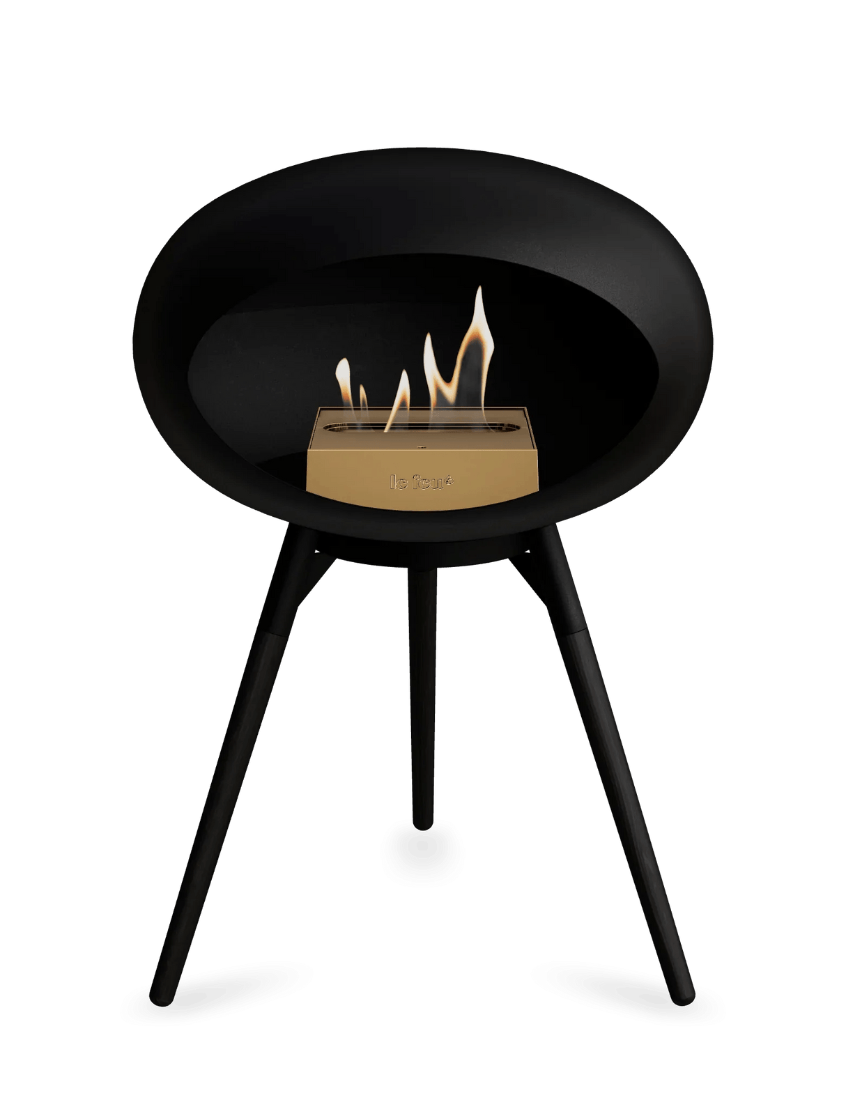 Le Feu - Dome Black Ground Wood Low - Fireplace - Majestic Patio