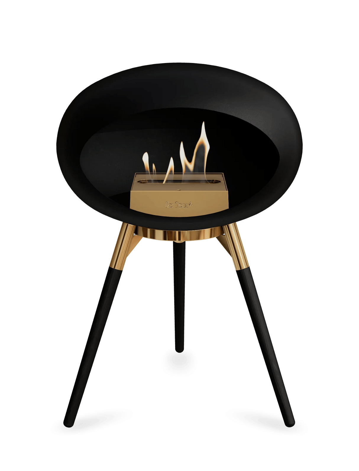 Le Feu - Dome Black Ground Wood Low - Fireplace - Majestic Patio