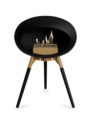 Le Feu - Dome Black Ground Wood Low - Fireplace - Majestic Patio