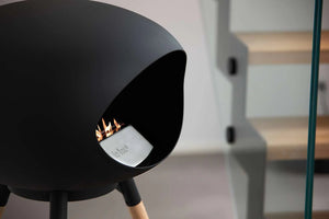 Le Feu - Dome Black Ground Wood Low - Fireplace - Majestic Patio