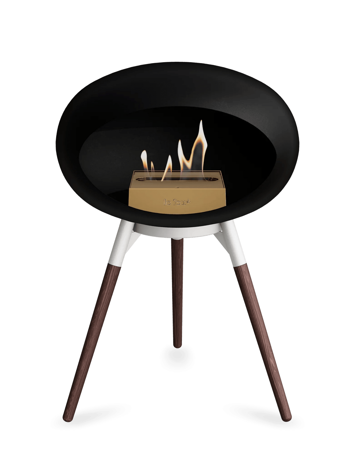 Le Feu - Dome Black Ground Wood Low - Fireplace - Majestic Patio