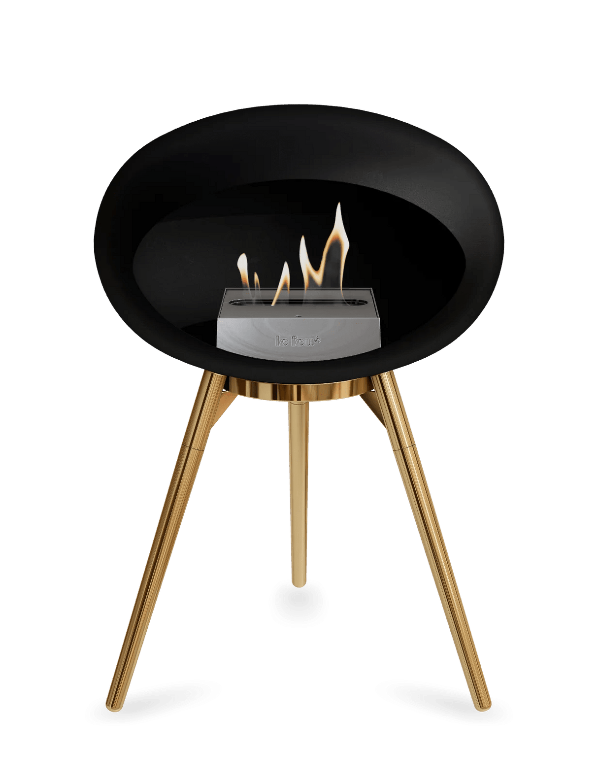 Le Feu - Dome Black Ground Wood Low - Fireplace - Majestic Patio