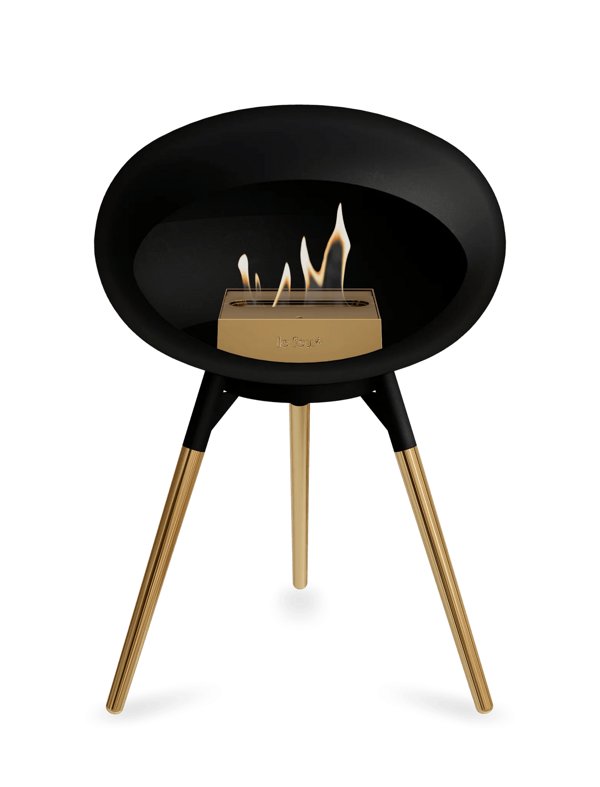 Le Feu - Dome Black Ground Wood Low - Fireplace - Majestic Patio