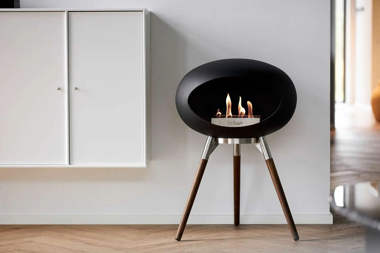 Le Feu - Dome Black Ground Wood Low - Fireplace - Majestic Patio