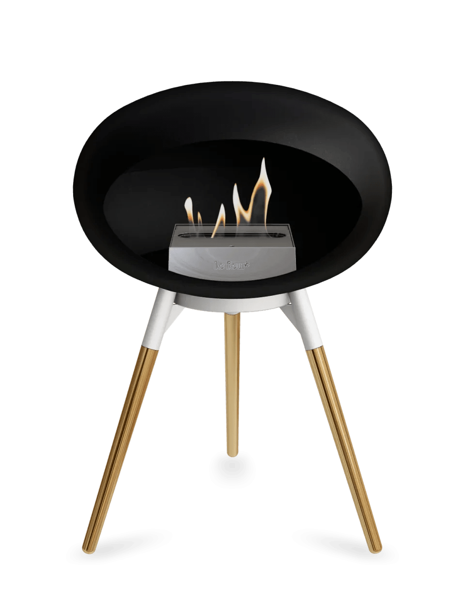 Le Feu - Dome Black Ground Wood Low - Fireplace - Majestic Patio