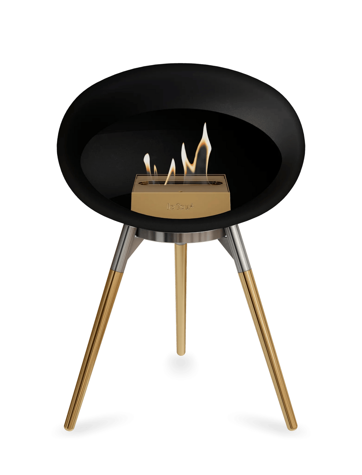 Le Feu - Dome Black Ground Wood Low - Fireplace - Majestic Patio