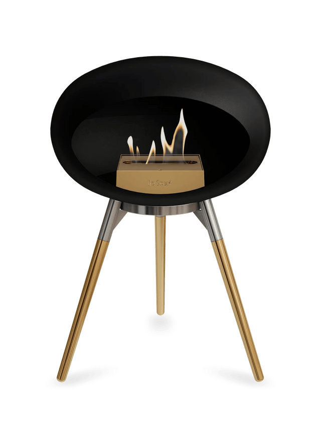 Le Feu - Dome Black Ground Wood Low - Fireplace - Majestic Patio