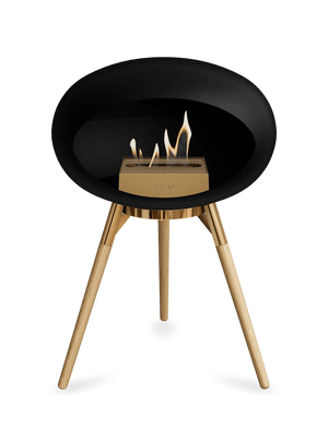 Le Feu - Dome Black Ground Wood Low - Fireplace - Majestic Patio