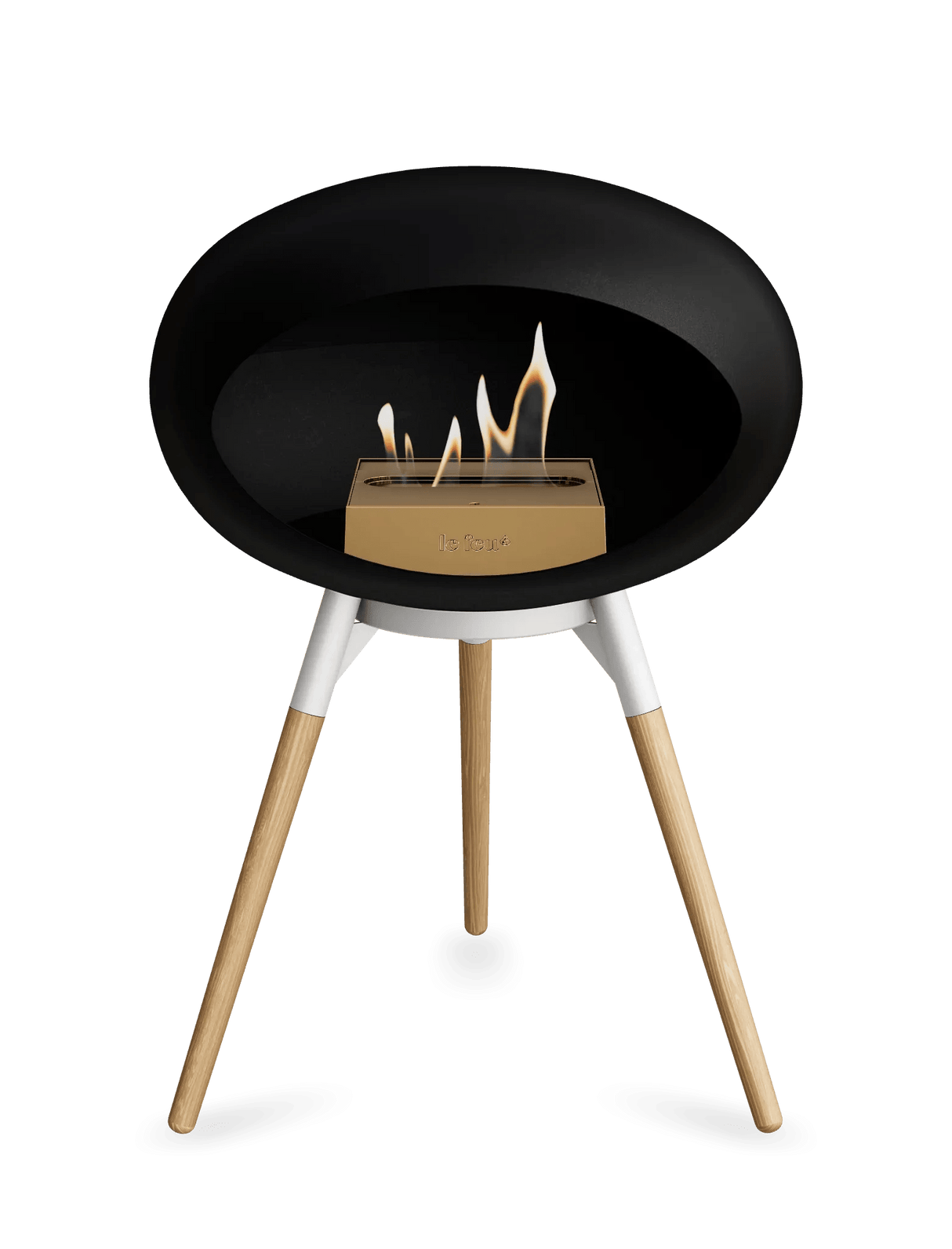 Le Feu - Dome Black Ground Wood Low - Fireplace - Majestic Patio