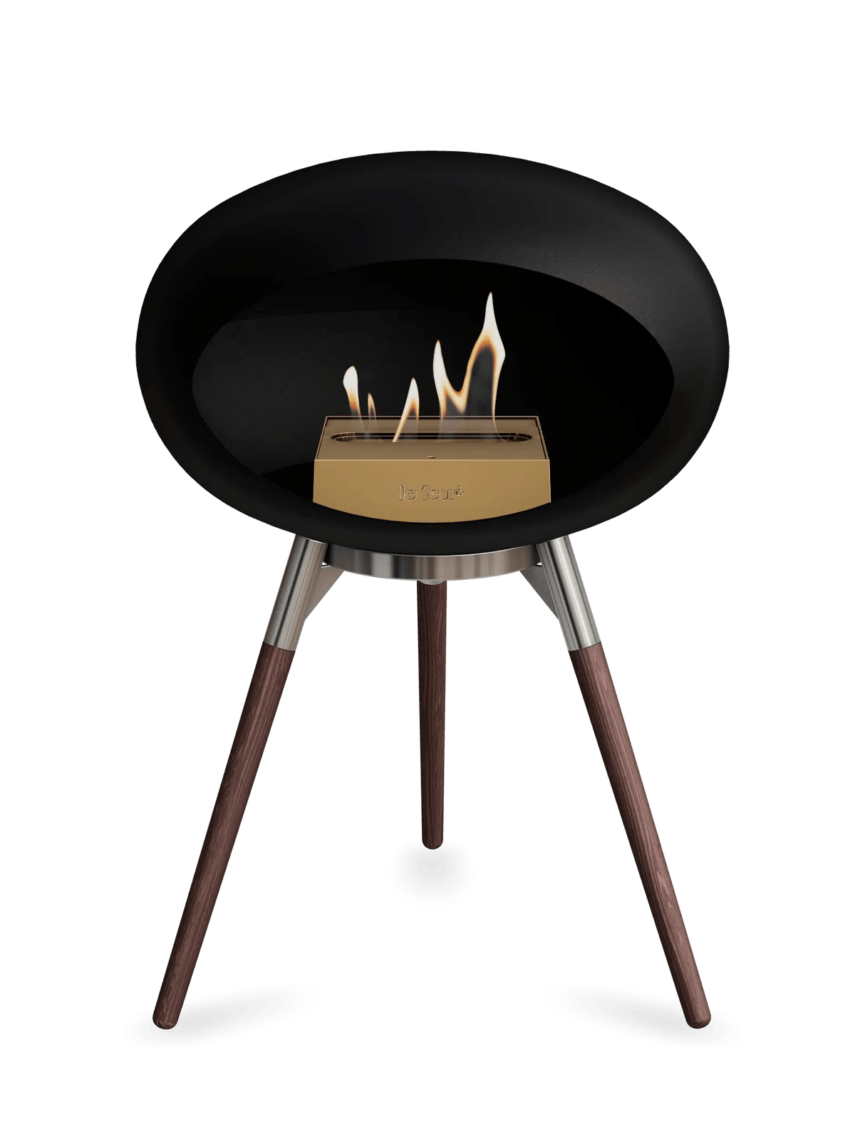 Le Feu - Dome Black Ground Wood Low - Fireplace - Majestic Patio