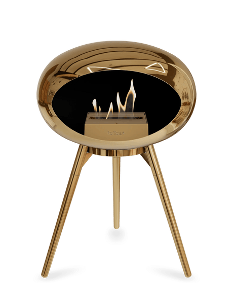 Le Feu - Dome Chromed Rose Gold Ground Wood Low - Fireplace - Majestic Patio