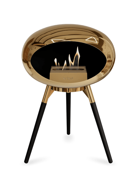 Le Feu - Dome Chromed Rose Gold Ground Wood Low - Fireplace - Majestic Patio