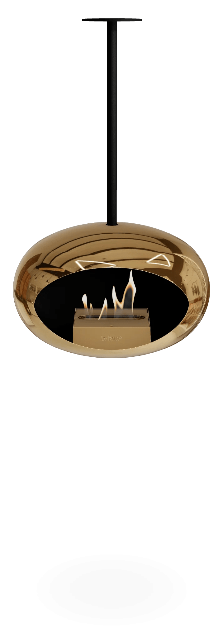 Le Feu - Dome Chromed Rose Gold Sky Indoor/Outdoor - Fireplace - Majestic Patio