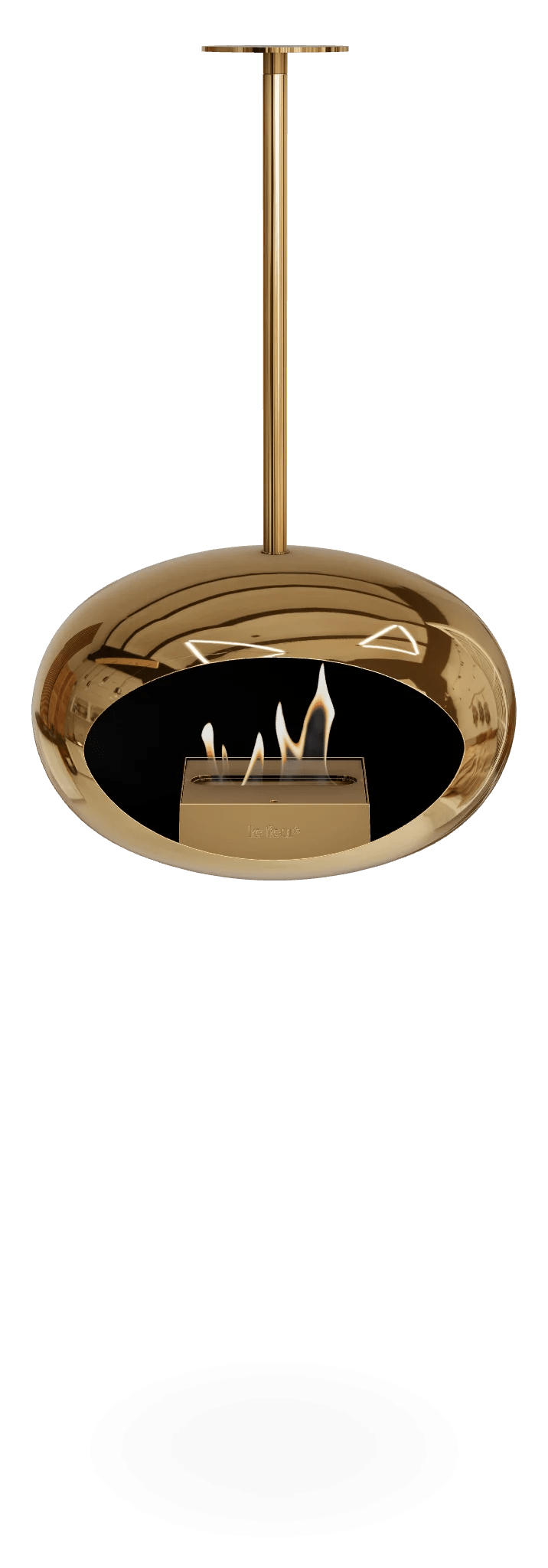 Le Feu - Dome Chromed Rose Gold Sky Indoor/Outdoor - Fireplace - Majestic Patio