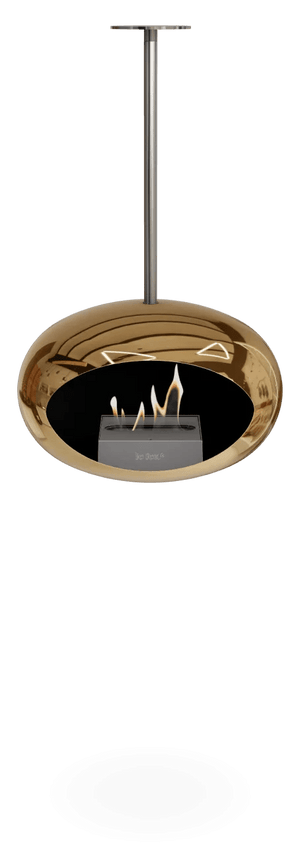 Le Feu - Dome Chromed Rose Gold Sky Indoor/Outdoor - Fireplace - Majestic Patio