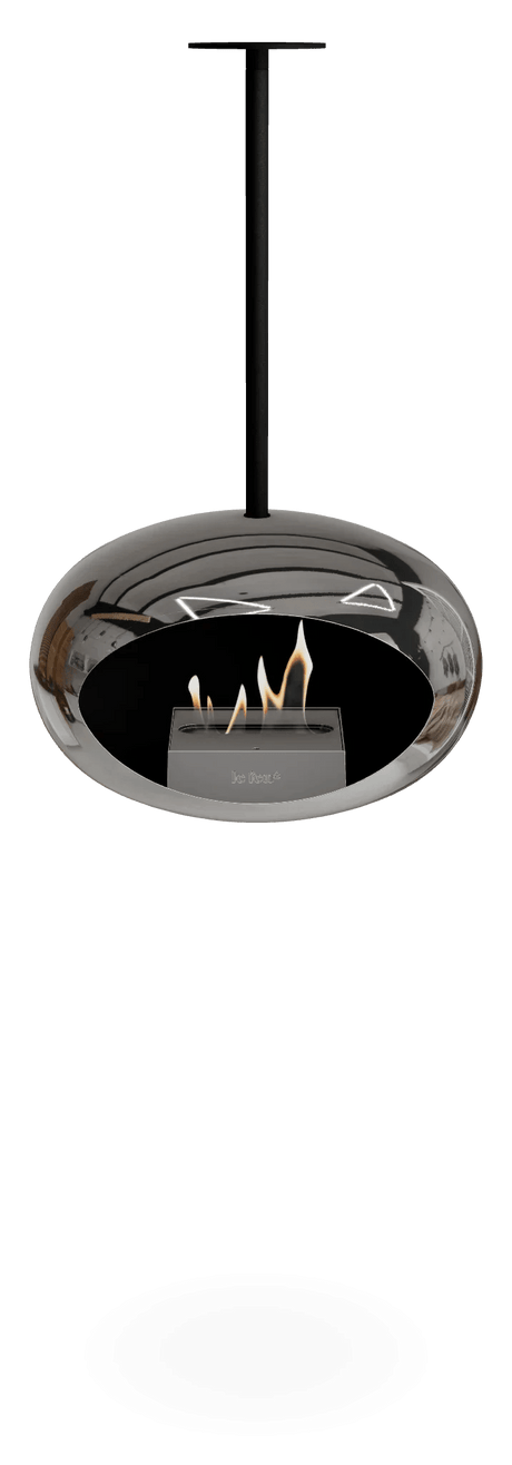 Le Feu - Dome Chromed Silver Sky Indoor/Outdoor - Fireplace - Majestic Patio