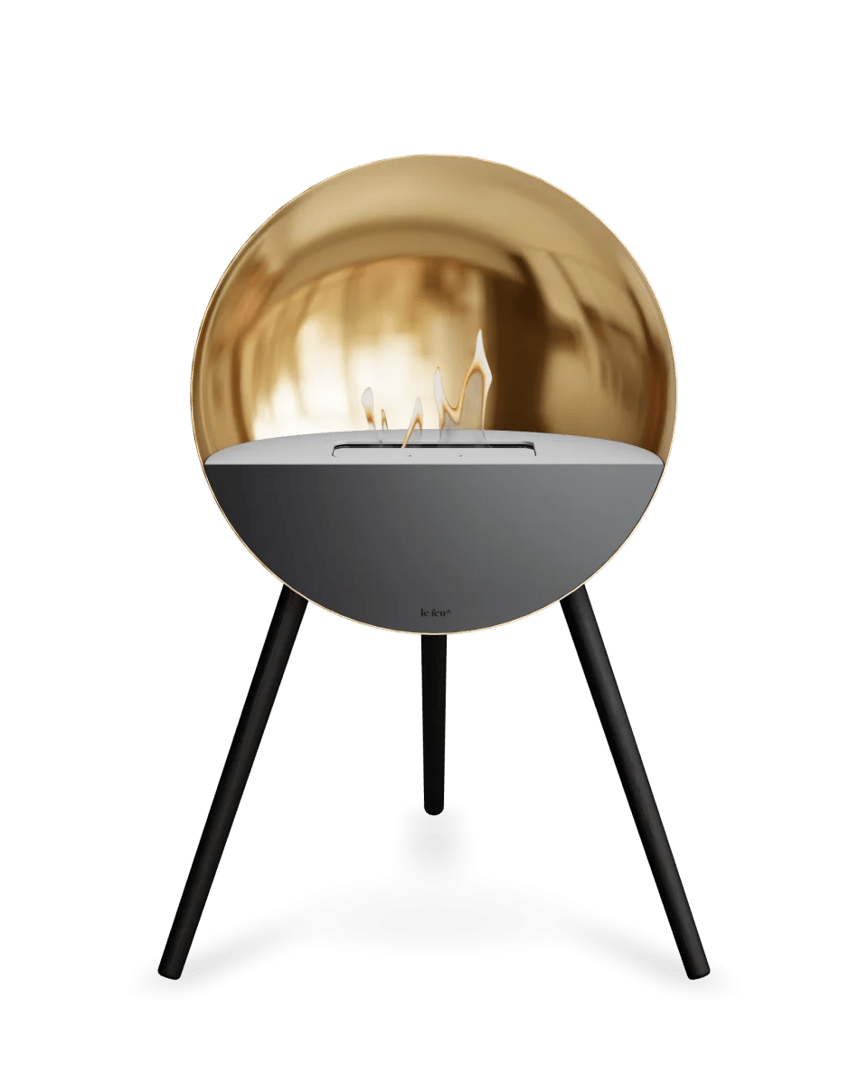 Le Feu - Dome EYE Chromed Rose Gold - Fireplace - Majestic Patio