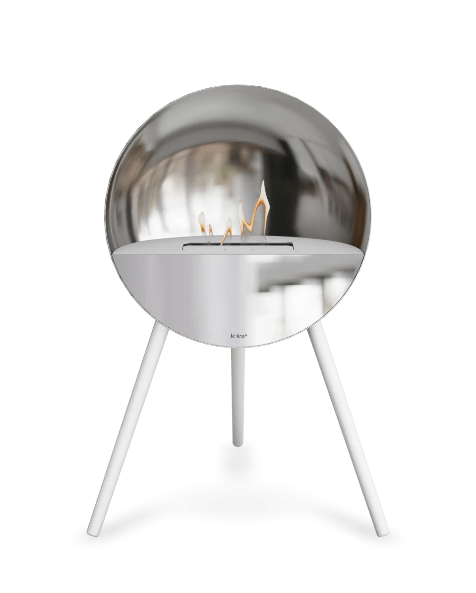 Le Feu - Dome EYE Chromed Silver - Fireplace - Majestic Patio