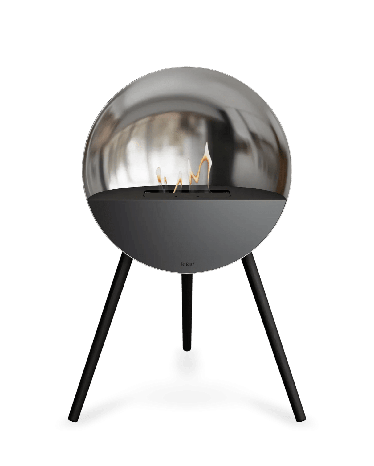 Le Feu - Dome EYE Chromed Silver - Fireplace - Majestic Patio