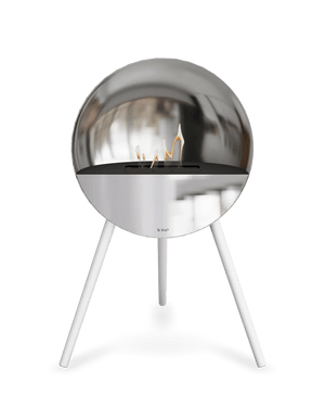 Le Feu - Dome EYE Chromed Silver - Fireplace - Majestic Patio