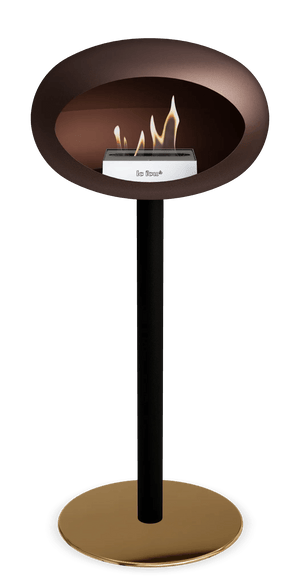 Le Feu - Dome Mocca Ground Steel High Pole - Fireplace - Majestic Patio