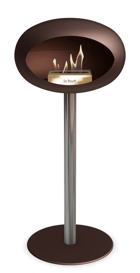 Le Feu - Dome Mocca Ground Steel High Pole - Fireplace - Majestic Patio