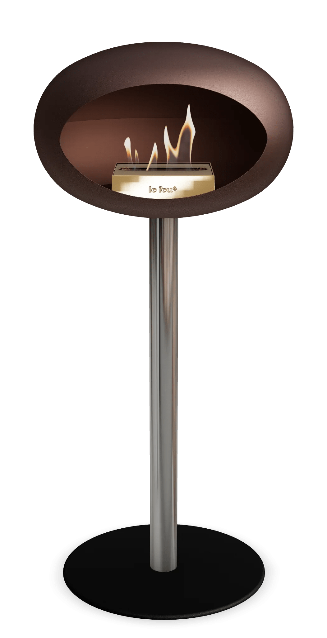 Le Feu - Dome Mocca Ground Steel High Pole - Fireplace - Majestic Patio